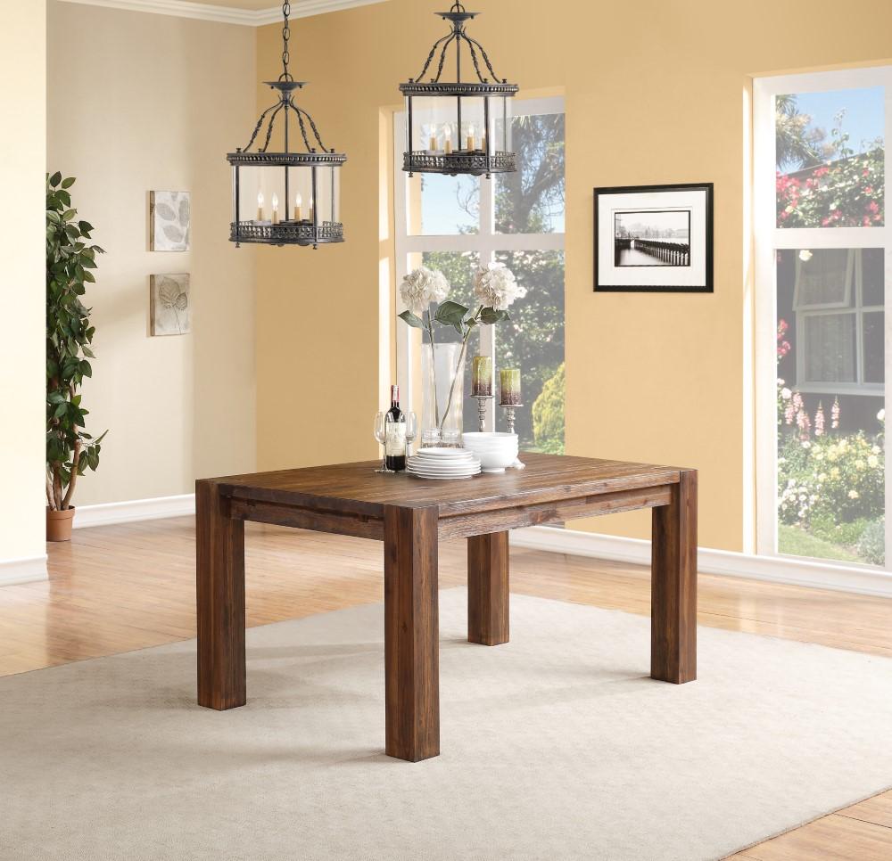 Modus Furniture - Meadow Solid Wood Extending Dining Table in Brick Brown - 3F4161 veiw 9