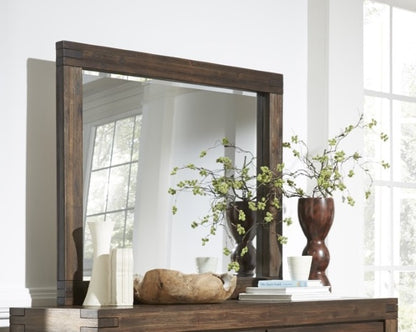 Modus Furniture - Meadow Solid Wood Mirror in Brick Brown - 3F4183 veiw 1
