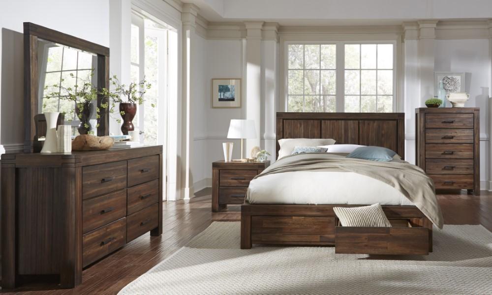 Modus Furniture - Meadow Solid Wood Mirror in Brick Brown - 3F4183 veiw 3