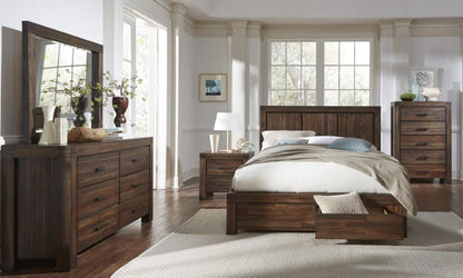 Modus Furniture - Meadow Solid Wood Mirror in Brick Brown - 3F4183 veiw 3