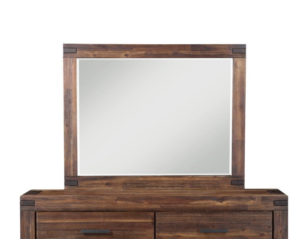 Modus Furniture - Meadow Solid Wood Mirror in Brick Brown - 3F4183 veiw 4