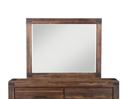 Modus Furniture - Meadow Solid Wood Mirror in Brick Brown - 3F4183 veiw 4