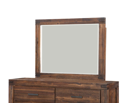 Modus Furniture - Meadow Solid Wood Mirror in Brick Brown - 3F4183 veiw 5