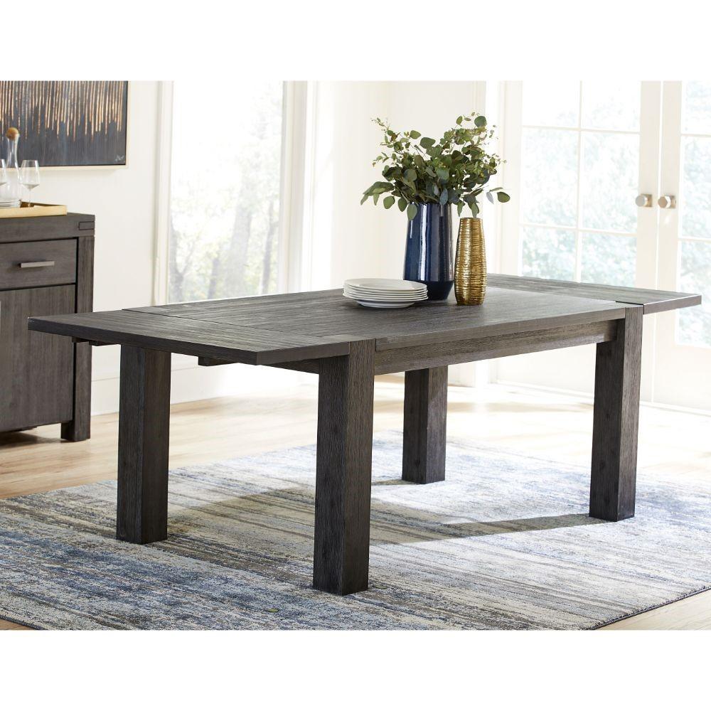 Modus Furniture - Meadow Solid Wood Rectangle Table in Graphite - 3FT361 veiw 4