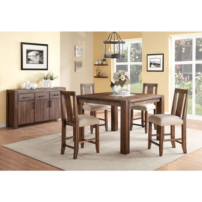 Modus Furniture - Meadow Solid Wood Square Counter Table in Brick Brown - 3F4162 view 2