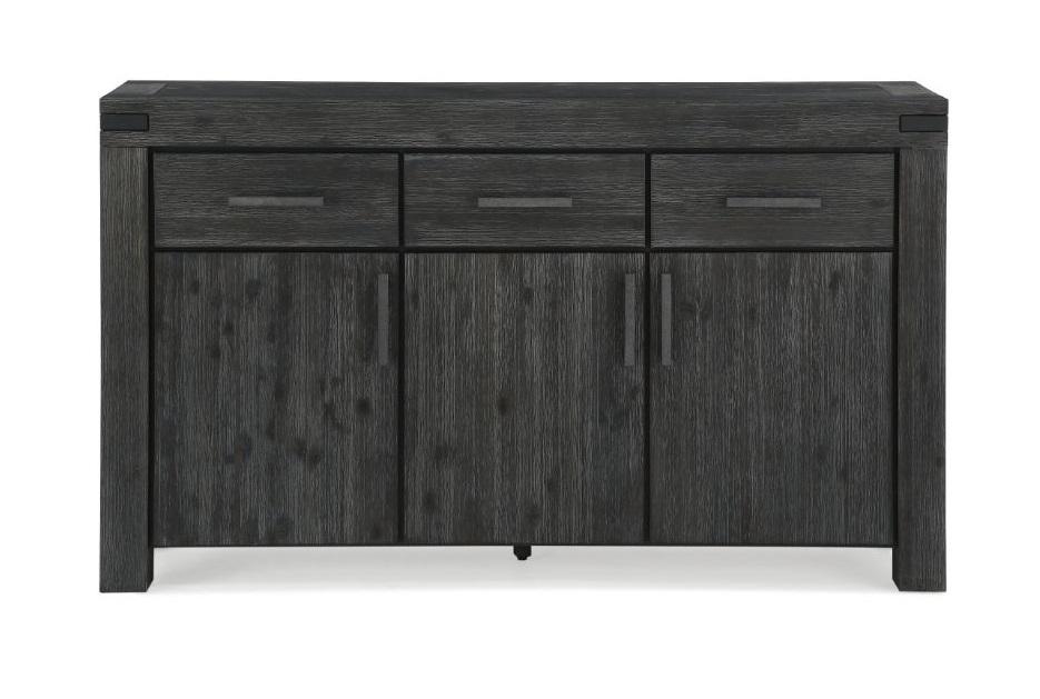 Modus Furniture - Meadow Solid Wood Three Drawer Three Door Sideboard in Graphite - 3FT373 veiw 1