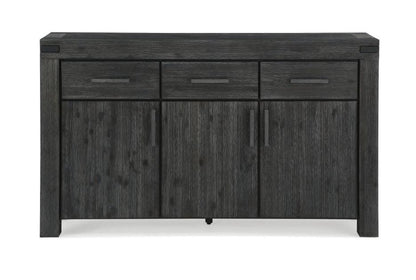 Modus Furniture - Meadow Solid Wood Three Drawer Three Door Sideboard in Graphite - 3FT373 veiw 1