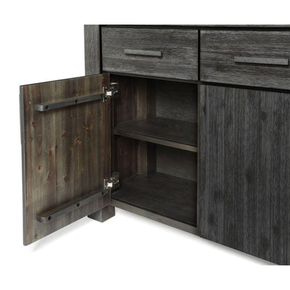 Modus Furniture - Meadow Solid Wood Three Drawer Three Door Sideboard in Graphite - 3FT373 veiw 5