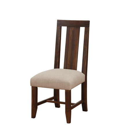 Modus Furniture - Meadow Solid Wood Upholstered Dining Chair in Brick Brown (Set of 2) - 3F4166P veiw 5