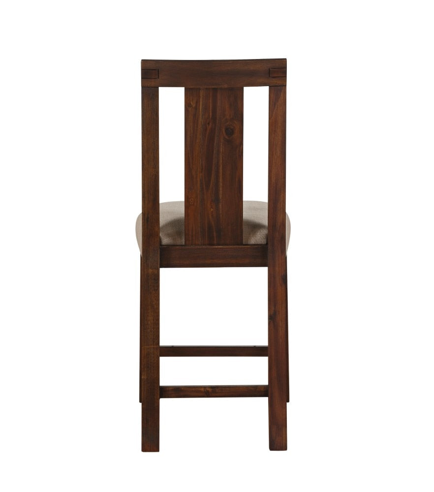Modus Furniture - Meadow Solid Wood Upholstered Kitchen Counter Stool in Brick Brown (Set of 2) - 3F4170 veiw 6