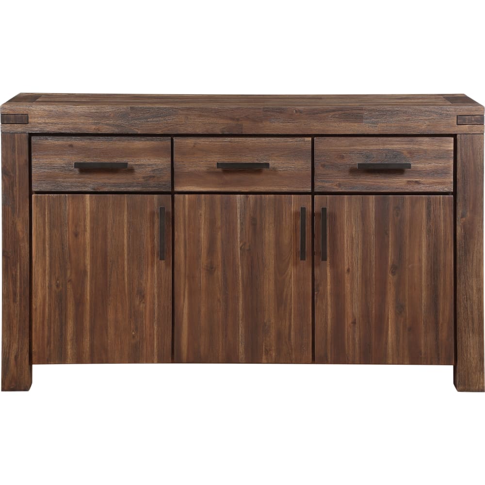 Modus Furniture - Meadow Three Drawer Three Door Solid Wood Sideboard in Brick Brown - 3F4173 view 3