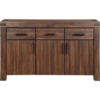Modus Furniture - Meadow Three Drawer Three Door Solid Wood Sideboard in Brick Brown - 3F4173 view 3