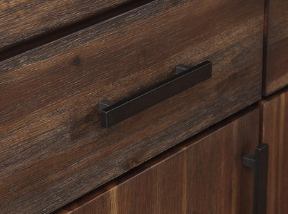 Modus Furniture - Meadow Three Drawer Three Door Solid Wood Sideboard in Brick Brown - 3F4173 veiw 7