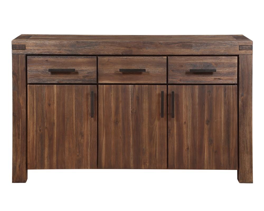 Modus Furniture - Meadow Three Drawer Three Door Solid Wood Sideboard in Brick Brown - 3F4173 veiw 8