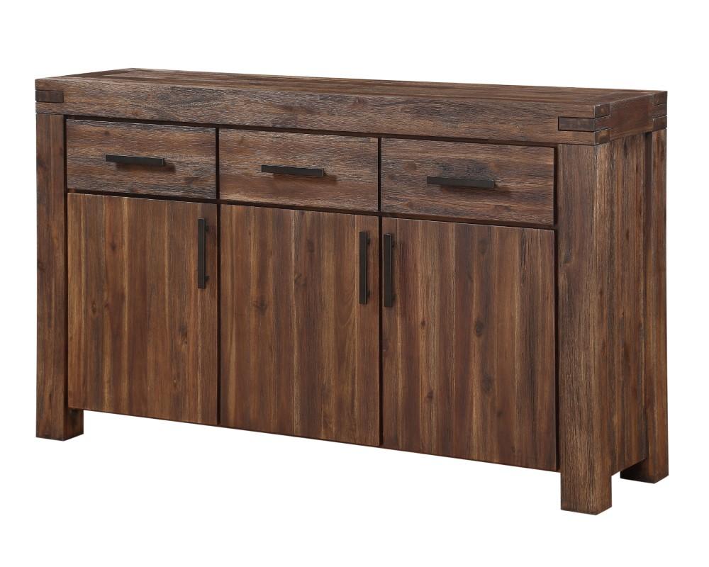 Modus Furniture - Meadow Three Drawer Three Door Solid Wood Sideboard in Brick Brown - 3F4173 veiw 9