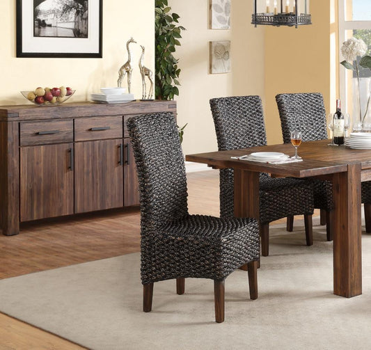Modus Furniture - Meadow Wicker Dining Chair in Brick Brown (Set of 2) - 3F4166 veiw 2