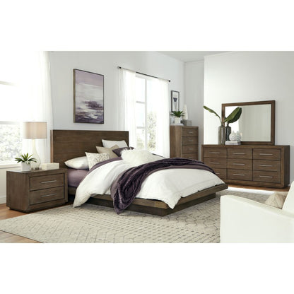 Modus Furniture - Melbourne Beveled Glass Mirror in Dark Pine - 8D6483 veiw 3