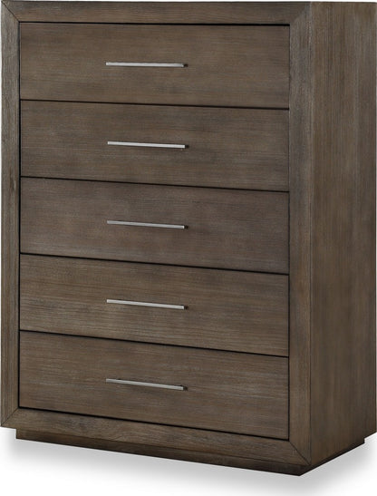 Modus Furniture - Melbourne Five Drawer Chest in Dark Pine (2024) - 8D6484A view 1