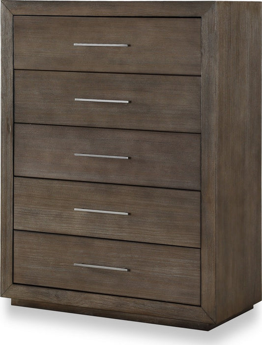 Modus Furniture - Melbourne Five Drawer Chest in Dark Pine (2024) - 8D6484A view 1