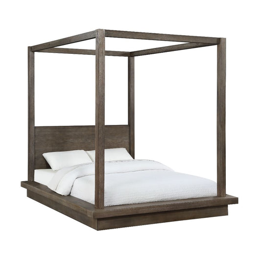 Modus Furniture - Melbourne Full-Size Canopy Bed in Dark Pine - 8D64F4 veiw 1