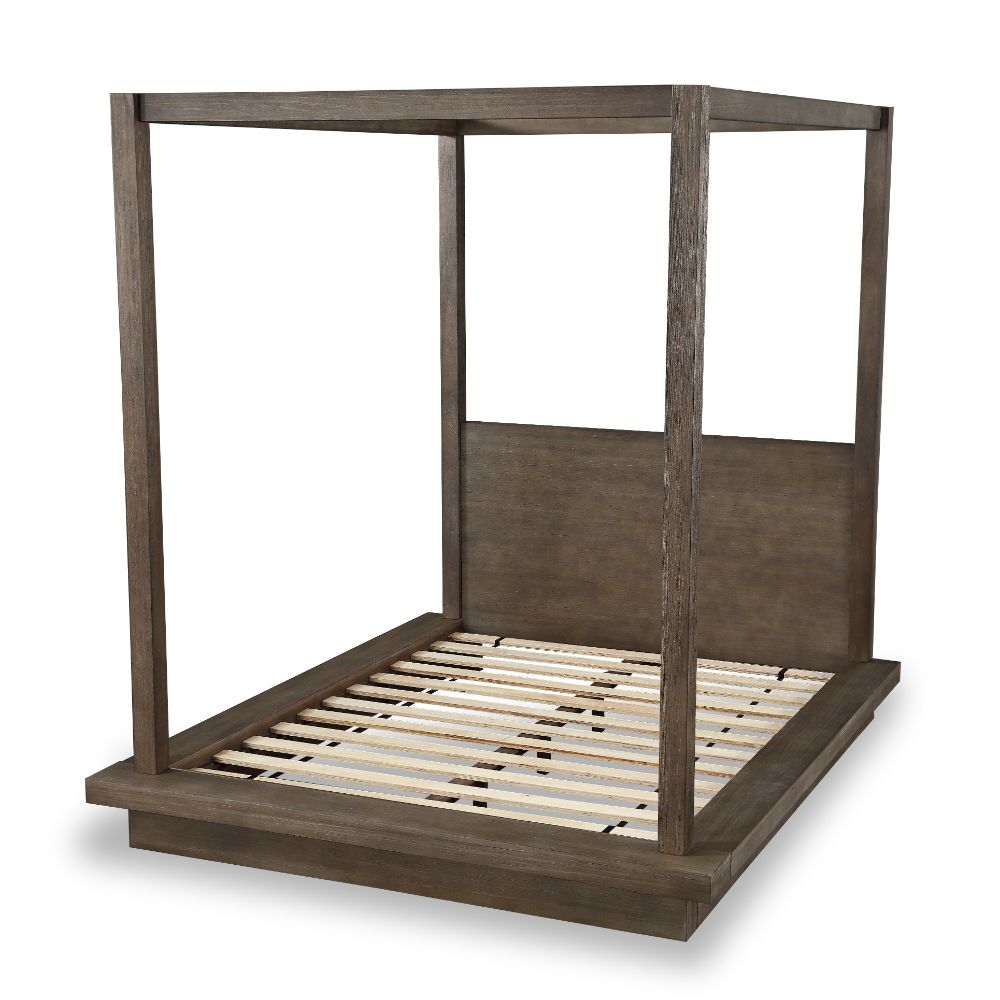 Modus Furniture - Melbourne King-Size Canopy Bed in Dark Pine - 8D64F7 veiw 3