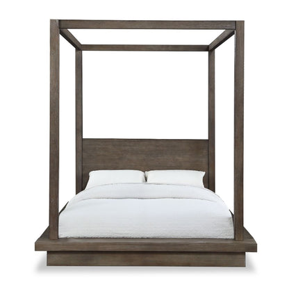 Modus Furniture - Melbourne King-Size Canopy Bed in Dark Pine - 8D64F7 veiw 6