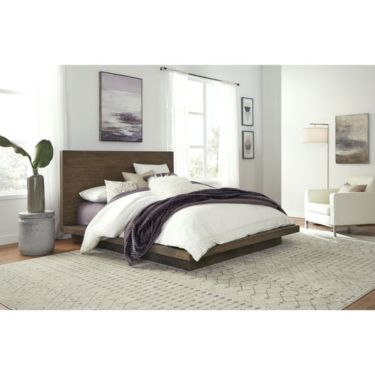 Modus Furniture - Melbourne King-Size Panel Bed in Dark Pine - 8D64H7 veiw 2