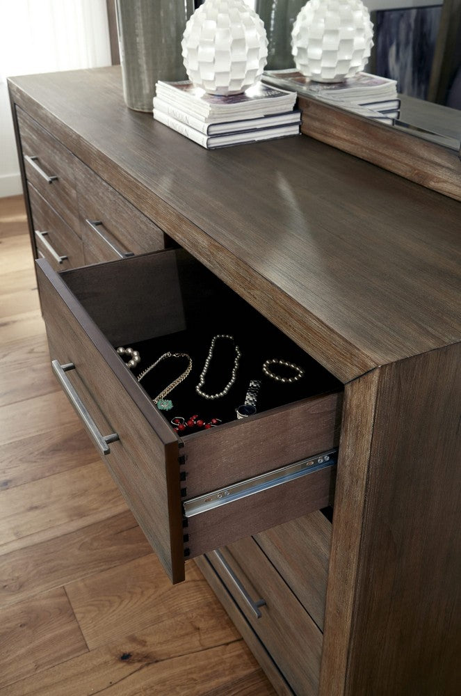 Modus Furniture - Melbourne Nine Drawer Dresser in Dark Pine (2024) - 8D6482A view 3