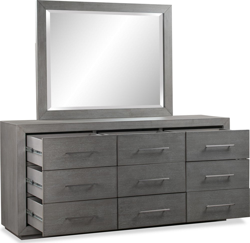 Modus Furniture - Melbourne Nine Drawer Dresser in Mineral (2024) - 8DBX82A view 3