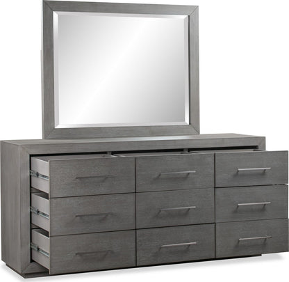 Modus Furniture - Melbourne Nine Drawer Dresser in Mineral (2024) - 8DBX82A view 3