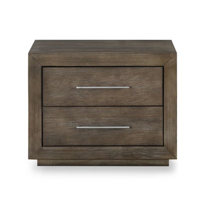 Modus Furniture - Melbourne Two Drawer Nightstand with USB in Dark Pine - 8D6481 veiw 1
