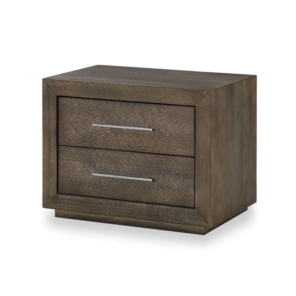 Modus Furniture - Melbourne Two Drawer Nightstand with USB in Dark Pine - 8D6481 veiw 5