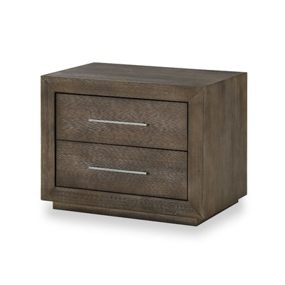 Modus Furniture - Melbourne Two Drawer Nightstand with USB in Dark Pine - 8D6481 veiw 5