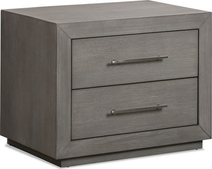 Modus Furniture - Melbourne Two Drawer Nightstand with USB in Mineral - 8DBX81 view 1