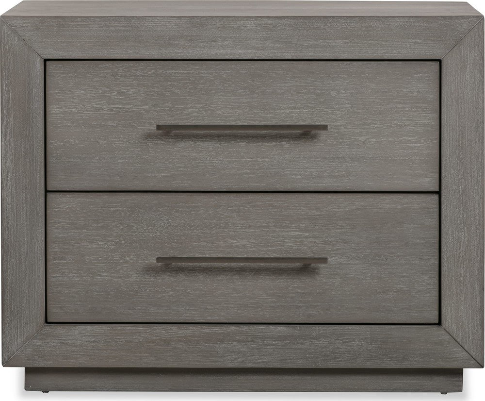 Modus Furniture - Melbourne Two Drawer Nightstand with USB in Mineral - 8DBX81 view 2