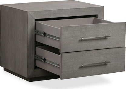 Modus Furniture - Melbourne Two Drawer Nightstand with USB in Mineral - 8DBX81 view 3