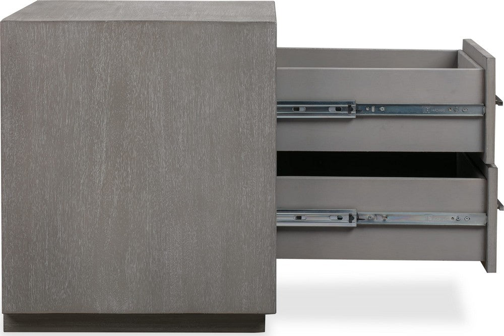 Modus Furniture - Melbourne Two Drawer Nightstand with USB in Mineral - 8DBX81 view 4