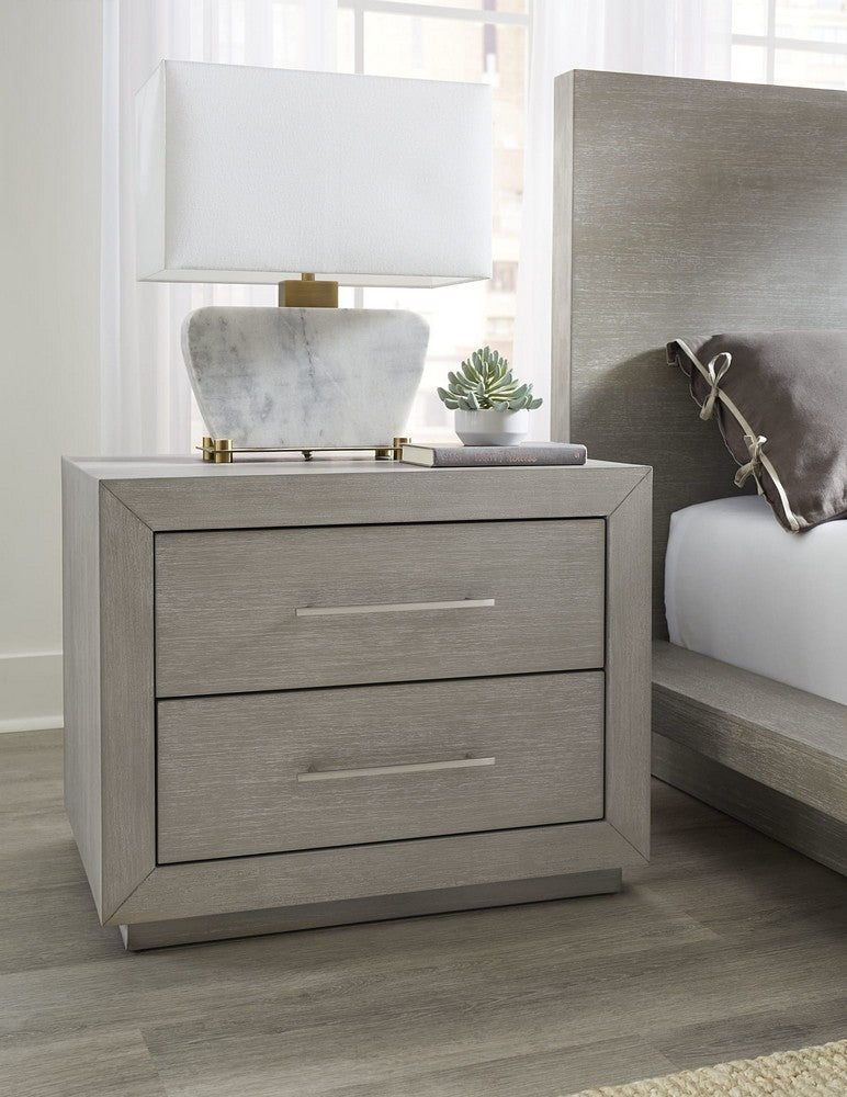 Modus Furniture - Melbourne Two Drawer Nightstand with USB in Mineral - 8DBX81 view 8