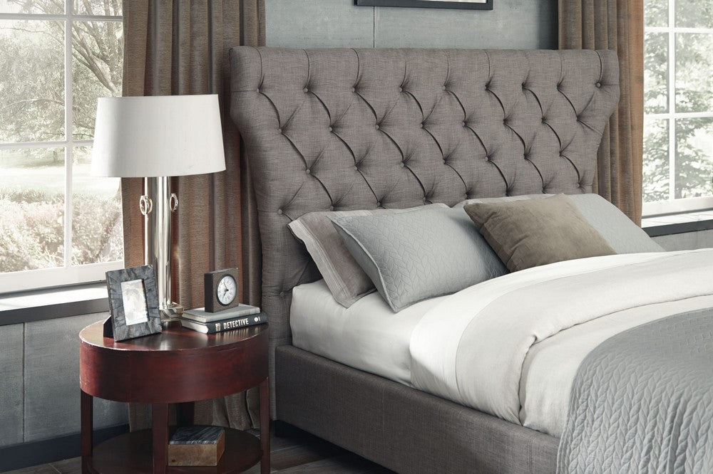 Modus Furniture - Melina California King-Size Upholstered Storage Bed in Dolphin Linen - 3ZH3D653 view 8