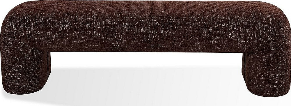 Modus Furniture - Mocoa Fully Upholstered Bench in Mongoose Chenille - UVYT91 view 2