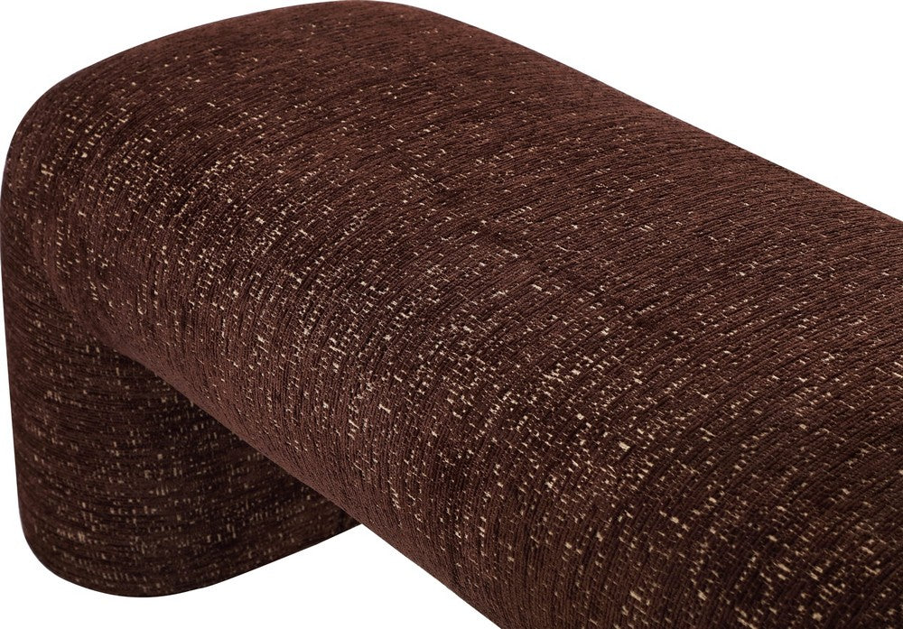 Modus Furniture - Mocoa Fully Upholstered Bench in Mongoose Chenille - UVYT91 view 3