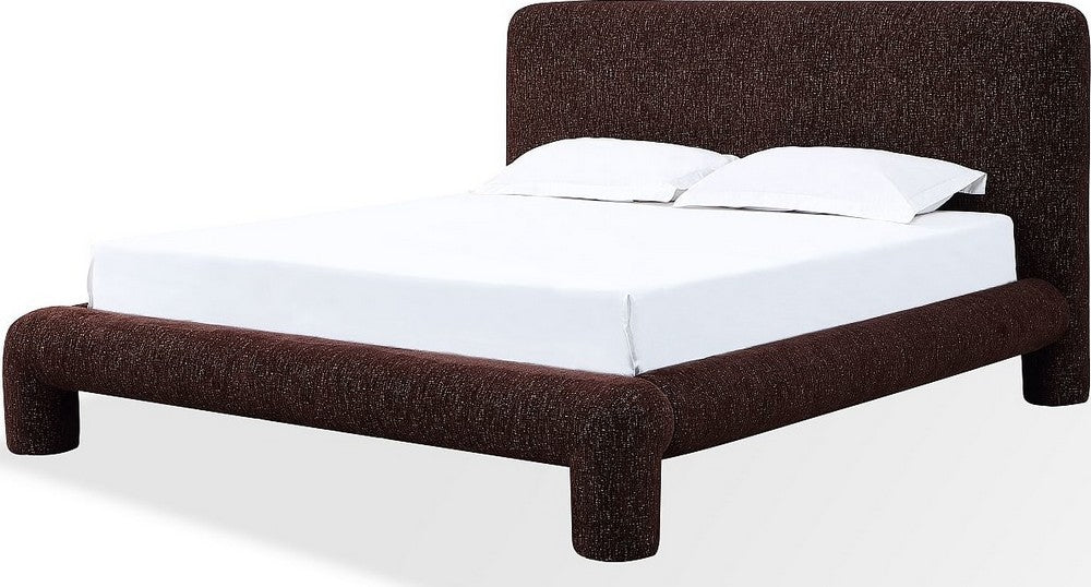Modus Furniture - Mocoa King-size Fully Upholstered Platform Bed in Mongoose Chenille - UVYTR7 view 1