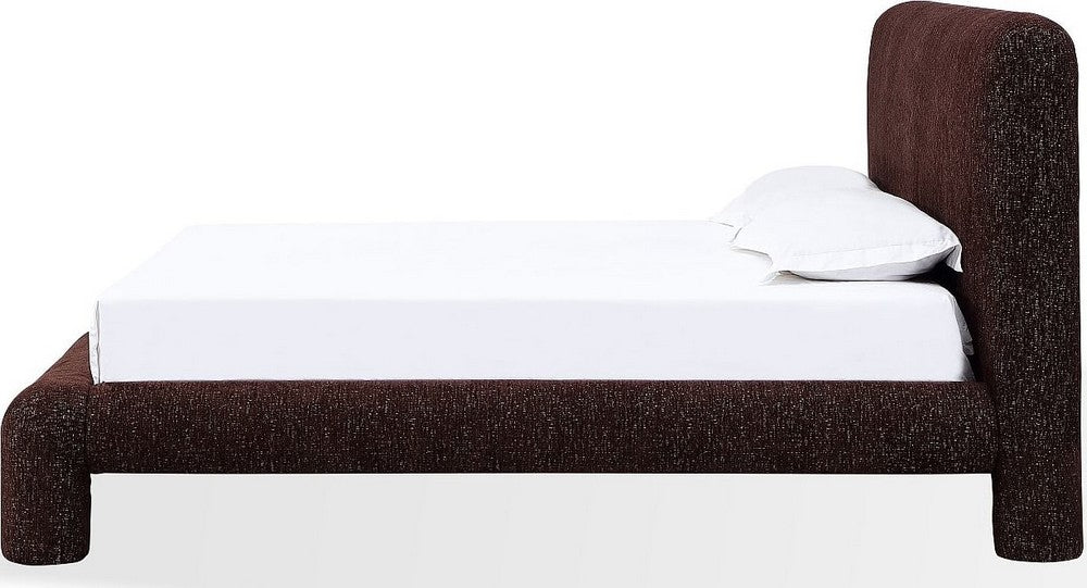 Modus Furniture - Mocoa Queen-size Fully Upholstered Platform Bed in Mongoose Chenille - UVYTR5 view 3