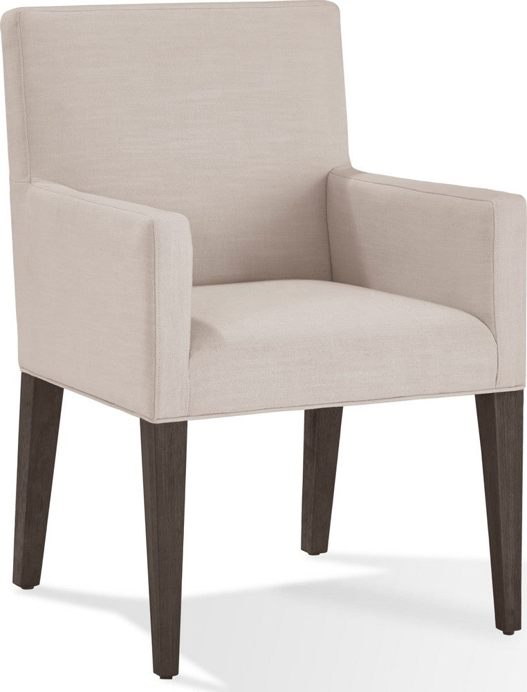 Modus Furniture - Modesto Upholstered Arm Chair in Abalone Linen and French Roast - FPBL64B_1 view 1