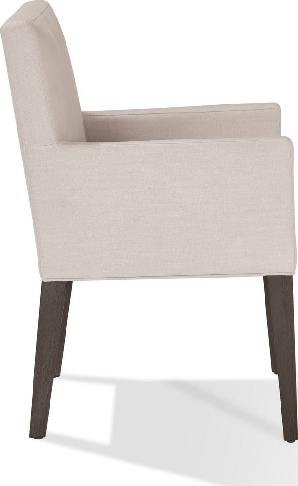 Modus Furniture - Modesto Upholstered Arm Chair in Abalone Linen and French Roast - FPBL64B_1 view 3