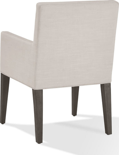 Modus Furniture - Modesto Upholstered Arm Chair in Abalone Linen and French Roast - FPBL64B_1 view 4