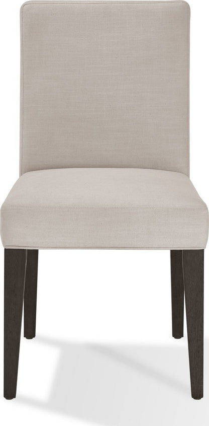 Modus Furniture - Modesto Upholstered Side Chair in Abalone Linen and French Roast - FPBL63B_1 view 2