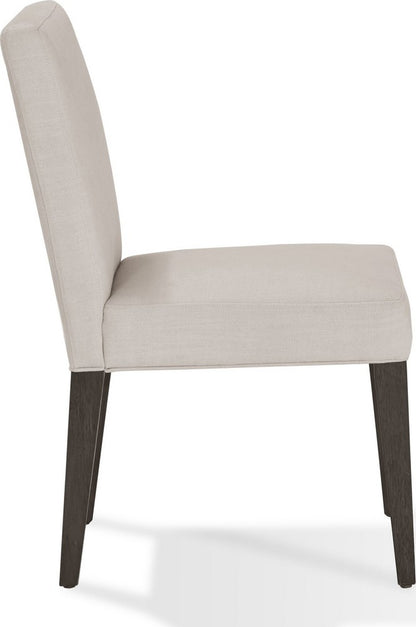 Modus Furniture - Modesto Upholstered Side Chair in Abalone Linen and French Roast - FPBL63B_1 view 3
