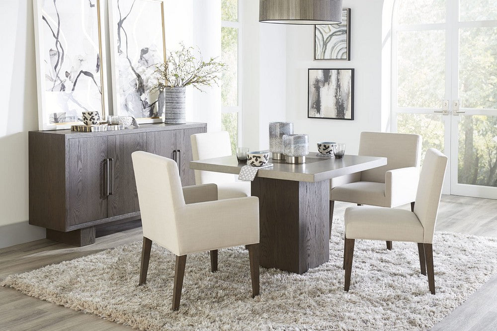 Modus Furniture - Modesto Upholstered Side Chair in Abalone Linen and French Roast Set of 2 - FPBL63B_2 view 6