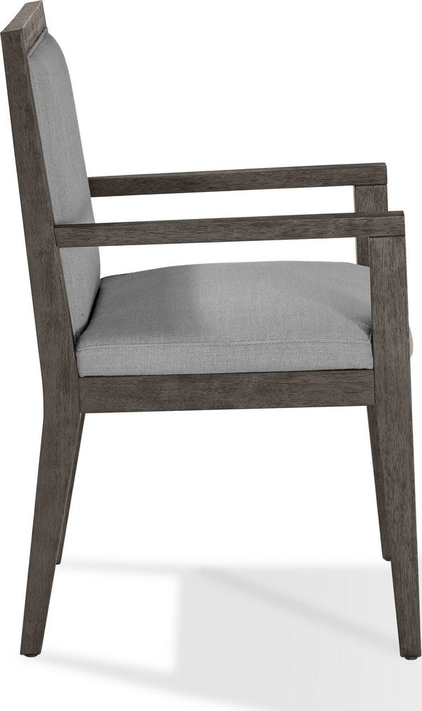 Modus Furniture - Modesto Wood Frame Upholstered Arm Chair in Koala Linen and French Roast Set of 2 - FPBL64_2 view 3